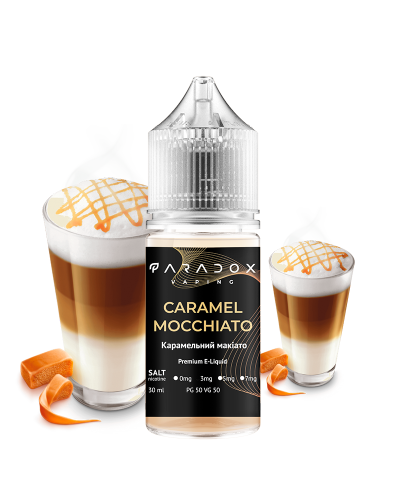 Рідина для под систем PARADOX Vaping 30 мл 30 мг зі смаком Caramel Mocchiato (карамельний макіато)