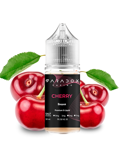 Жидкость для под систем PARADOX Vaping 30 мл 30 мг со вкусом Cherry (Вишня)