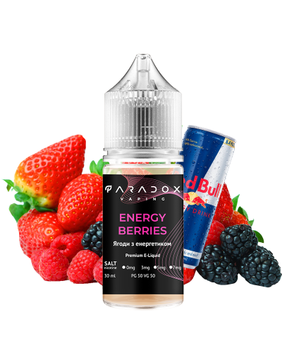 Рідина для под систем PARADOX Vaping 30 мл 30 мг зі смаком Energy Berries (енергетик ягоди)