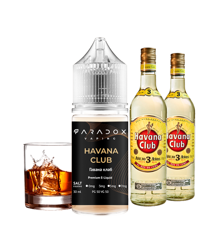 Рідина для под систем PARADOX Vaping 30 мл 30 мг зі смаком Havana Club (Ром)