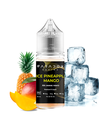 Жидкость для под систем PARADOX Vaping 30 мл 30 мг со вкусом Ice Pineapple Mango (лед ананас манго)