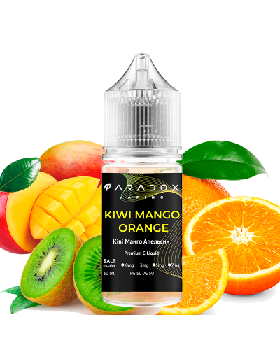 Жидкость для под систем PARADOX Vaping 30 мл 30 мг со вкусом Kiwi Mango Orange (Киви Манго Апельсин)