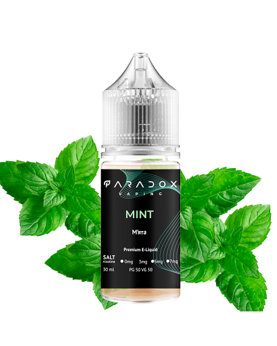 Жидкость для под систем PARADOX Vaping 30 мл 30 мг со вкусом Mint (Мята)
