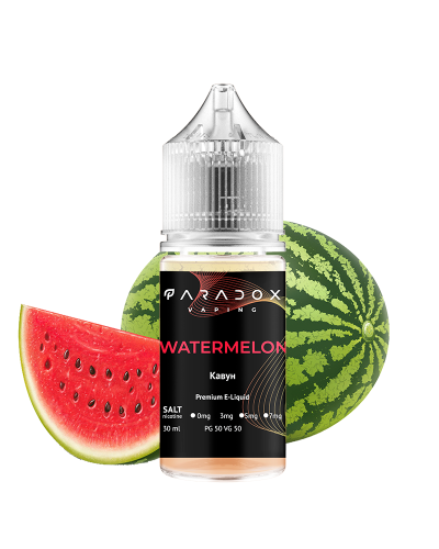 Жидкость для под систем PARADOX Vaping 30 мл 30 мг со вкусом Watermelon (Арбуз)