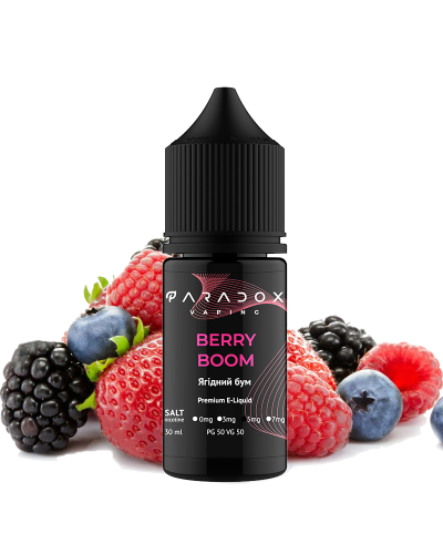 Рідина для под систем PARADOX Vaping 30 мл 50 мг зі смаком Berry Boom (Ягоди)