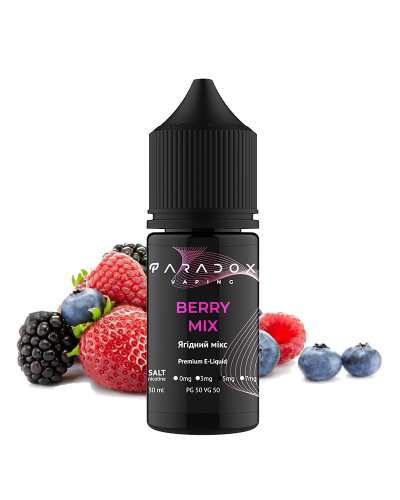 Жидкость для под систем PARADOX Vaping 30 мл 50 мг со вкусом Berry Mix (Микс Ягод)