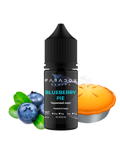 Жидкость для под систем PARADOX Vaping 30 мл 50 мг со вкусом Blueberry Pie (Черничный Пирог)