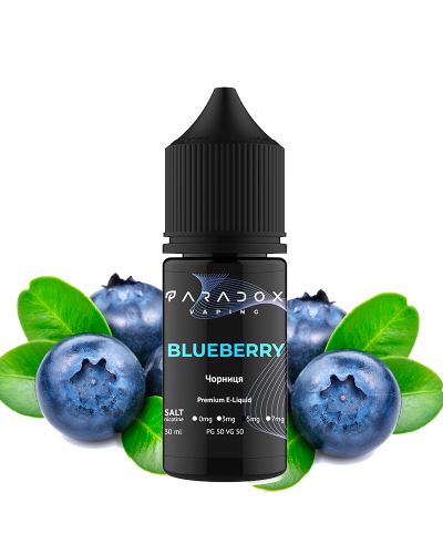 Рідина для под систем PARADOX Vaping 30 мл 50 мг зі смаком Blueberry (Черника)