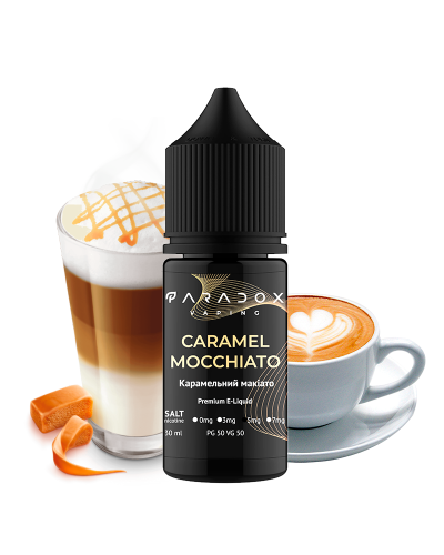 Рідина для под систем PARADOX Vaping 30 мл 50 мг зі смаком Caramel Mocchiato (Карамельний Макіато)