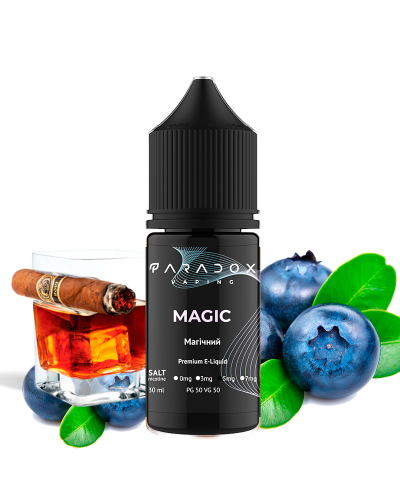 Рідина для под систем PARADOX Vaping 30 мл 50 мг зі смаком Magic (Чорниця Ром та Сигара)