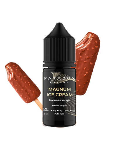 Рідина для под систем PARADOX Vaping 30 мл 50 мг зі смаком Magnum Ice Cream (морозиво магнум)