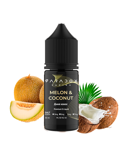Рідина для под систем PARADOX Vaping 30 мл 50 мг зі смаком Melon Coconut (диня кокос)