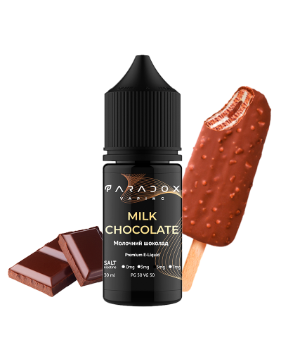 Рідина для под систем PARADOX Vaping 30 мл 50 мг зі смаком Milk Chocolate (Молочний Шоколад)