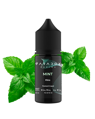 Жидкость для под систем PARADOX Vaping 30 мл 50 мг со вкусом Mint (Мята)