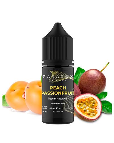 Рідина для под систем PARADOX Vaping 30 мл 50 мг зі смаком Peach Passionfruit (персик маракуйя)