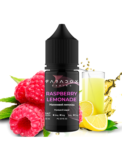 Жидкость для под систем PARADOX Vaping 30 мл 50 мг со вкусом Raspberry Lemonade (малиновый лимонад)