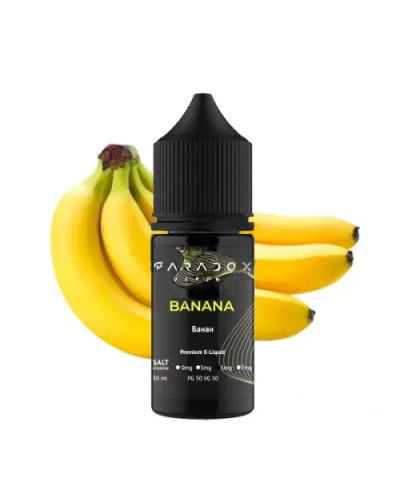 Рідина для под систем PARADOX Vaping 30 мл 50 мг зі смаком Banana (Банан)