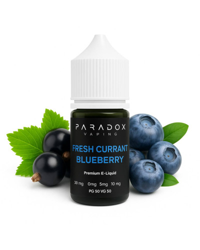 Жидкость для под систем PARADOX Vaping 30 мл 30 мг со вкусом Frech Currant Blueberry (Свежая Смородина Черника)