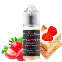 Рідина для под систем PARADOX Vaping 30 мл 30 мг зі смаком  Strawberry Dessert (полуничний десерт)