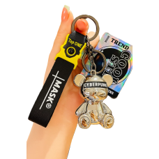 Брелок для ключів Cool Futuristic Bear (cрібний)