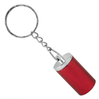 Брелок-контейнер в червоному кольорі