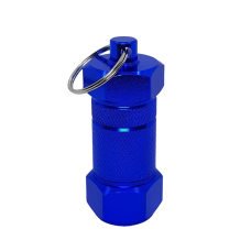 Брелок-контейнер в синьому кольорі