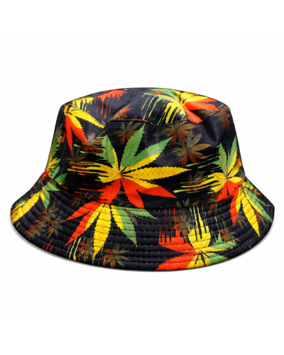 Панамка «Canabis» разноцветная с принтом