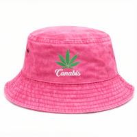 Панамка «Canabis» розового цвета