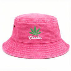 Панамка «Canabis» розового цвета