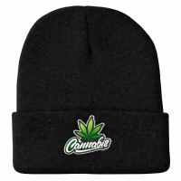 Шапка "Cannabis" чорного кольору
