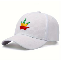 Кепка "Canabis" белого цвета