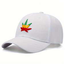 Кепка "Canabis" белого цвета