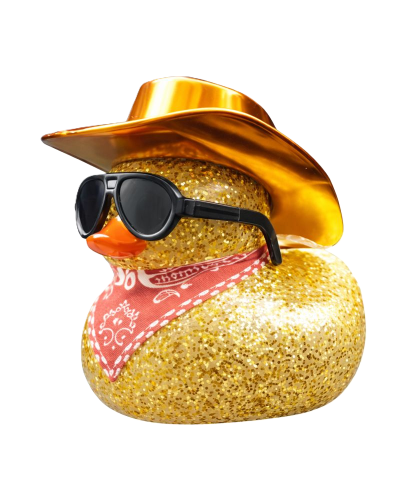 Cool Duck Желтый утенок в шляпе (Диско-стайл)