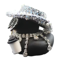 Cool Duck Чорне каченя в капелюсі зі стразами 