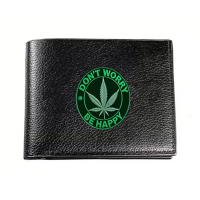 Кошелек "Canabis" в черном цвете
