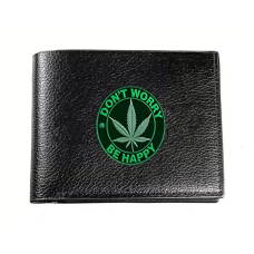 Гаманець "Canabis" в чорному кольорі