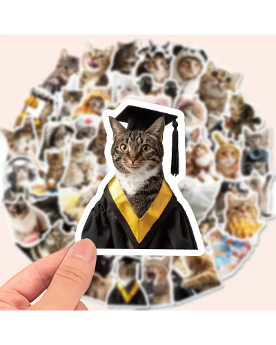 Набір стікерів "Funny Cats" 50 шт Набір стікерів "Funny Cats" 50 шт