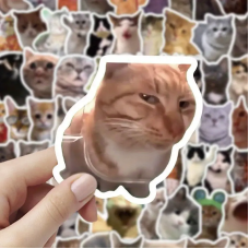 Набір стікерів "Meme Animals" 100 шт