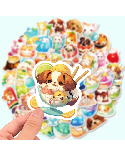 Набір стікерів "Cute Pet`s" 100 шт Набір стікерів "Cute Pet`s" 100 шт