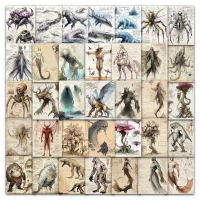 Набор стикеров "Kuru Monster" 60 шт