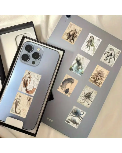 Набір стікерів "Kuru Monster" 60 шт