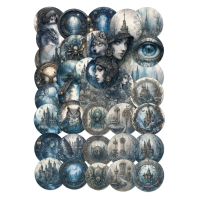 Набор стикеров "стимпанк" 96 шт