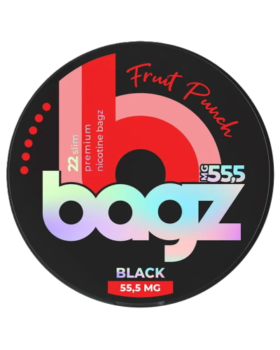 Снюс Bagz Fruit Punch Black 55.5mg (Фруктовий пунш)