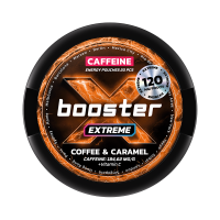 Кофеїновий снюс X BOOSTER Extreme 120мг Coffee & Caramel (Кава та карамель) 20шт