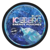 Кофеїновий снюс Iceberg 150мг Black (Фруктовий) 20шт