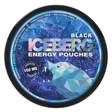 Кофеїновий снюс Iceberg 150мг Black (Фруктовий) 20шт