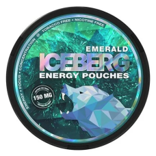 Кофеїновий снюс Iceberg 150мг Emerald (Кисле яблуко та лайм) 20шт
