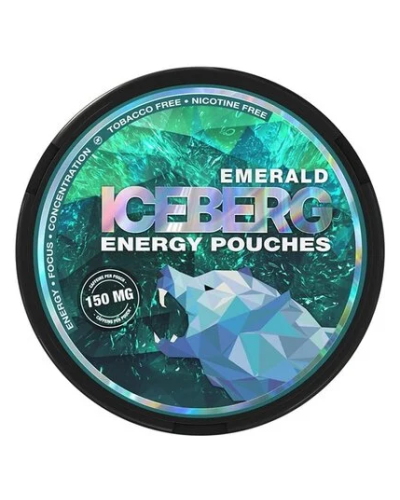 Кофеїновий снюс Iceberg 150мг Emerald (Кисле яблуко та лайм) 20шт