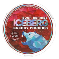 Кофеїновий снюс Iceberg 75мг Sour Berries (Кислі ягоди) 20шт