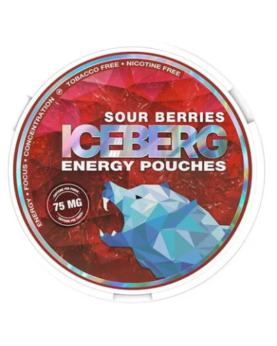 Кофеїновий снюс Iceberg 75мг Sour Berries (Кислі ягоди) 20шт